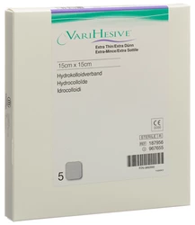 Varihesive Hydrokolloidverband Verband 15x15cm extra dünn