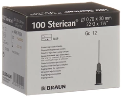 Sterican Nadel 22G 0.70x30mm schwarz Luer