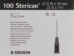 Sterican Nadel 22G 0.70x30mm schwarz Luer