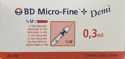 BD Micro-Fine+ U100 Insulin Spritze 8 mm Demi