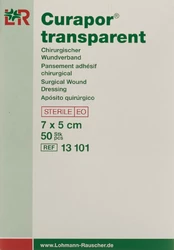 Curapor Wundverband 7x5cm transparent