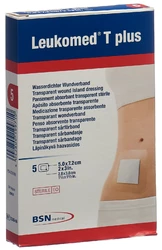 Leukomed T plus transparenter Wundverband 7.2x5cm mit Wundauflage