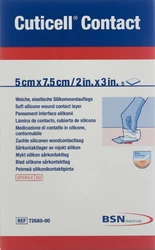 Cuticell Contact Silikonwundauflage 5x7.5cm