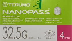Terumo Pen Nadel NANOPASS 32.5G 0.22x4mm Kanüle für Injektions-Pen