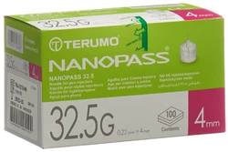 Terumo Pen Nadel NANOPASS 32.5G 0.22x4mm Kanüle für Injektions-Pen