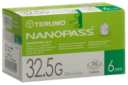 Terumo Pen Nadel NANOPASS 32.5G 0.22x6mm Kanüle für Injektions-Pen