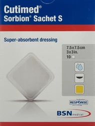 Cutimed Sorbion Sachet S 7.5x7.5cm