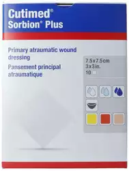 Cutimed Sorbion Plus 7.5x7.5cm