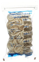 Dr. Junghans Fingerlinge Latex gerollt Grösse 4 puderfrei und unsteril