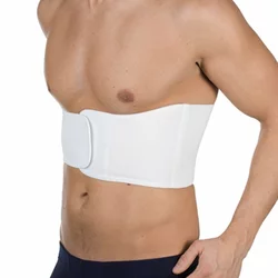 Bilasto Rippenbruchbandage L weiss Unisex