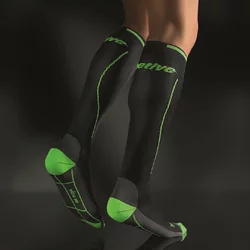 BORT ActiveColor Sport Kompressionsstrumpf Grösse 5 schwarz/grün