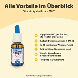 Dr. Jacob's Vitamin K2 Öl Tropfen all-trans MK7 vegan