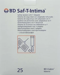 BD Sicherheitsvenenverweilkatheter 22G 0.9x19mm mit Y-Anschluss blau