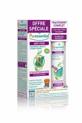 Puressentiel Box Anti-Läuse Lotion mit Kamm + Läuse Shampoo Pouxdoux Bio