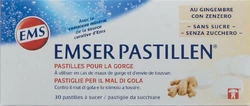 EMSER PASTILLEN zuckerfrei mit Ingwer
