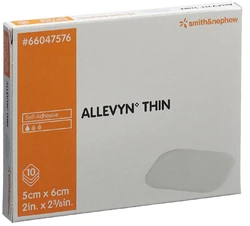 ALLEVYN THIN Wundverband 5x6cm
