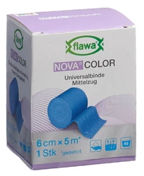 flawa Nova Color Idealbinde 6cmx5m blau