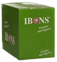 IBONS Ingwer Bonbon Display Zitrone ohne Zucker 10x75g