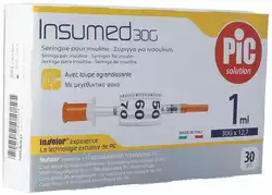 Pic Spritze Insulin 1 ml Luer Nadel