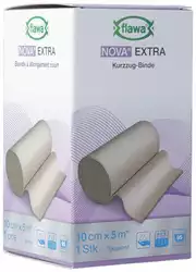flawa Nova Extra Kurzzugbinde 10cmx5m hautfarbig