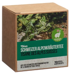 Dixa Schweizer Alpenkräutertee BIO Pyramiden Beutel M Box braun