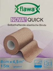 flawa Nova Quick kohäsive Reissbinde 8cmx4.5m hautfarbig