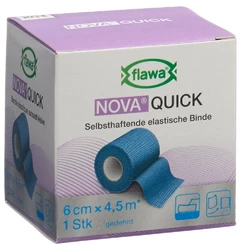 flawa Nova Quick kohäsive Reissbinde 6cmx4.5m blau