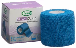 flawa Nova Quick kohäsive Reissbinde 6cmx4.5m blau