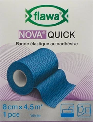 flawa Nova Quick kohäsive Reissbinde 8cmx4.5m blau