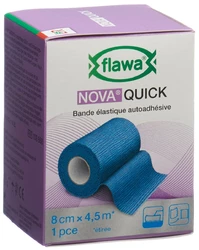 flawa Nova Quick kohäsive Reissbinde 8cmx4.5m blau