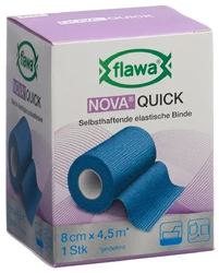 flawa Nova Quick kohäsive Reissbinde 8cmx4.5m blau