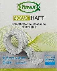 flawa Nova Haft kohäsive Gazebinde 2.5cmx4m
