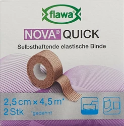 flawa Nova Quick kohäsive Reissbinde 2.5cmx4.5m hautfarbig