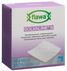 flawa Solvaline N N compresses 10x10cm stérile