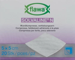 flawa Solvaline N Kompresse 5x5cm steril