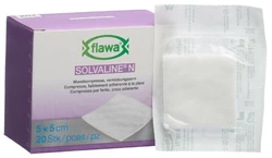 flawa Solvaline N Kompresse 5x5cm steril