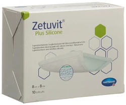 Zetuvit Plus Silicone 8x8cm