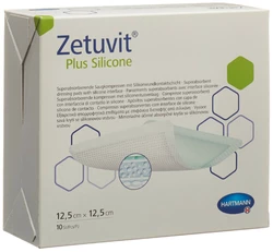 Zetuvit Plus Silicone 12.5x12.5cm