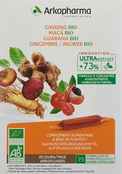 Arkofluide Ginseng-Maca-Guarana-Gingembre amp buv bio