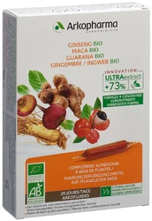 Arkofluide Ginseng-Maca-Guarana-Ingwer Trinkamp Bio