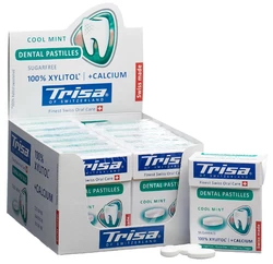 Trisa Dental Pastillen Fresh Mint Display 12 Stück
