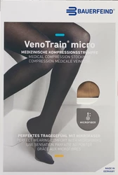 BAUERFEIND VenoTrain Micro KKL2 AD M normal/long offene Fussspitze caramel