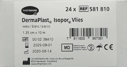 DermaPlast Isopor Fixierpflaster 1.25cmx10m Vlies weiss
