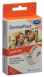 DermaPlast Isopor Fixierpflaster 1.25cmx10m Vlies hautfarbig