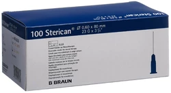 Sterican Nadel 23G 0.60x80mm blau Neu Luer