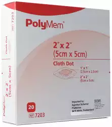 PolyMem Wundverband 5x5cm Adhesive vlies steril