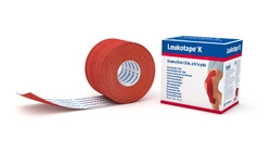 Leukotape K bande taping de kinésiologie 5mx5cm rouge