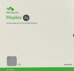 Mepilex Ag Schaumverband Safetac 20x20cm Silicone