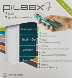 Pilbox 7 distributeur médicaments jours allemand/français