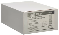 Exelmed Set 10x Beinbeutel 500ml 10cm +1 Paar Haltebänder